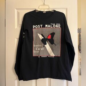 Post Malone Twelve Carat Tour 2022 Long Sleeve Tee